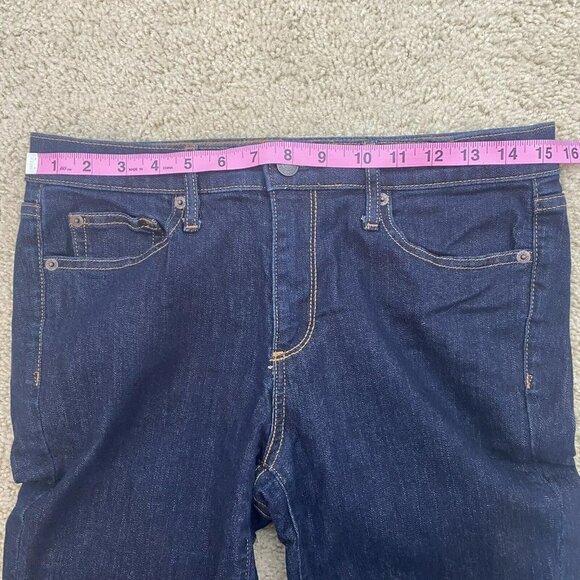 Gap Womens True Skinny Ankle Jeans Size 28 Dark Wash Denim Mid Rise Waist - Picture 7 of 9